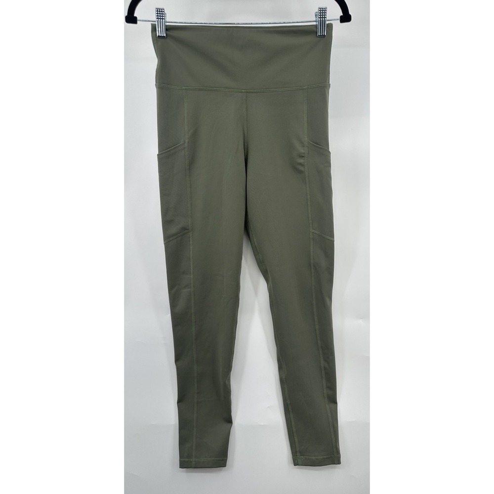 American Eagle The Everything Leggings  Green Medium Pockets EUC Women's Comfort
